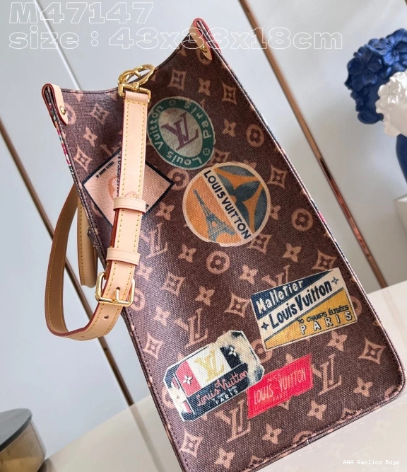 Aaa replica ru VUITTON LOUIS BAG-43*33*18.5cm Voyage ONTHEGO TOTE 0816